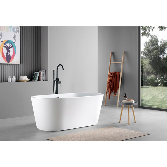 Ванна отдельностоящая Azario Rich 170x80 см AZ-6605-17080, в комплекте с сифоном и металлической рамой - фото 4