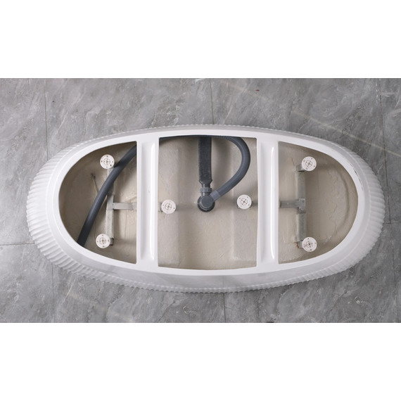 Ванна отдельностоящая Azario Arfa 170x80 см AZ-6613C, в комплекте с сифоном и металлической рамой - фото 5