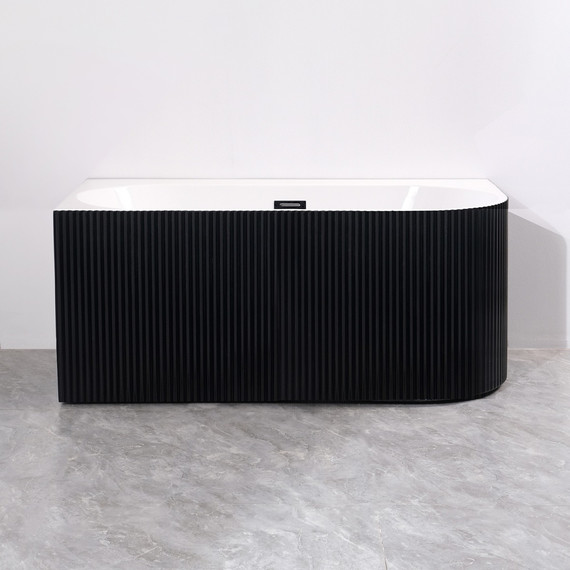 Ванна акриловая Azario Lago Blanco Black 170x75 см AZ-6724-1CLB 17075 (в комплекте с сифоном и металлической рамой) белый глянец/чёрный матовый - фото 10