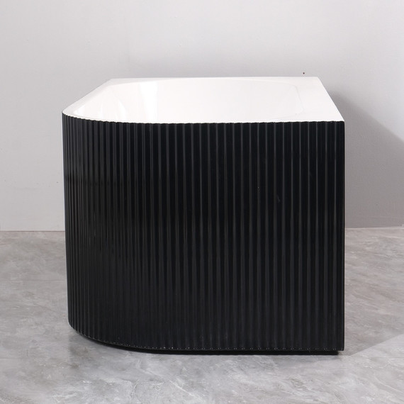 Ванна акриловая Azario Lago Blanco Black 170x75 см AZ-6724-1CLB 17075 (в комплекте с сифоном и металлической рамой) белый глянец/чёрный матовый - фото 15