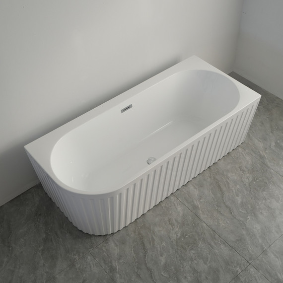 Ванна акриловая Azario Lago Garda 170x75 см AZ-6724-A2 R 17075, в комплекте с сифоном и металлической рамой - фото 3