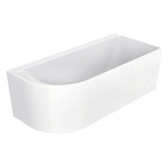 Ванна акриловая Azario Creo Ceramique Mist B 180x80 см AZ-8649-B-1.8, в комплекте с сифоном и металлической рамой - фото 