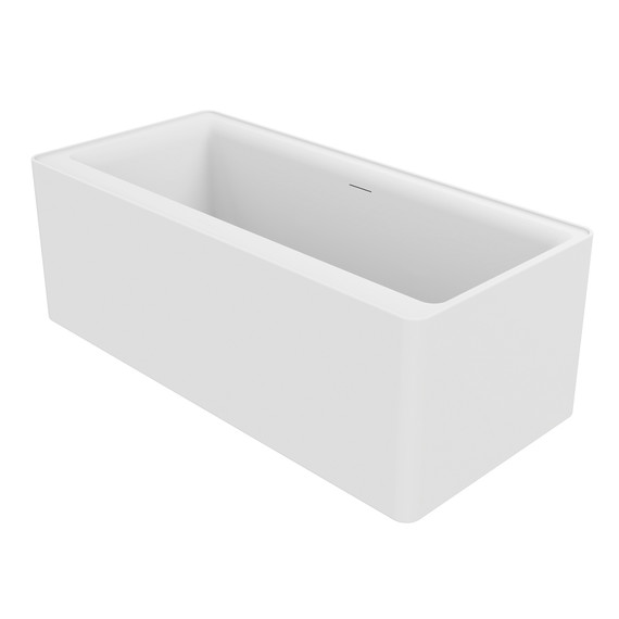 Ванна отдельностоящая Azario Creo Ceramique Dew 170x80 см AZ-8673-1.7, в комплекте с сифоном и металлической рамой - фото 