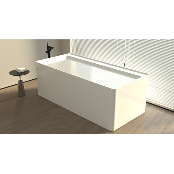 Ванна отдельностоящая Azario Creo Ceramique Dew 170x80 см AZ-8673-1.7, в комплекте с сифоном и металлической рамой - фото 2