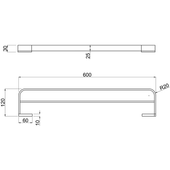 Полотенцедержатель Allen Brau Infinity 6.21013-00 - фото 3