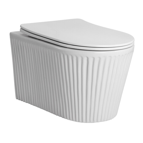 Унитаз подвесной Azario Still AZ-1909T с тонким быстросъемным сиденьем микролифт (Система смыва Торнадо) - фото 2