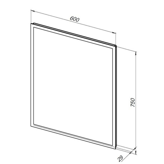 Зеркало Aquanet Оптима 60 см 00288963 LED - фото 6