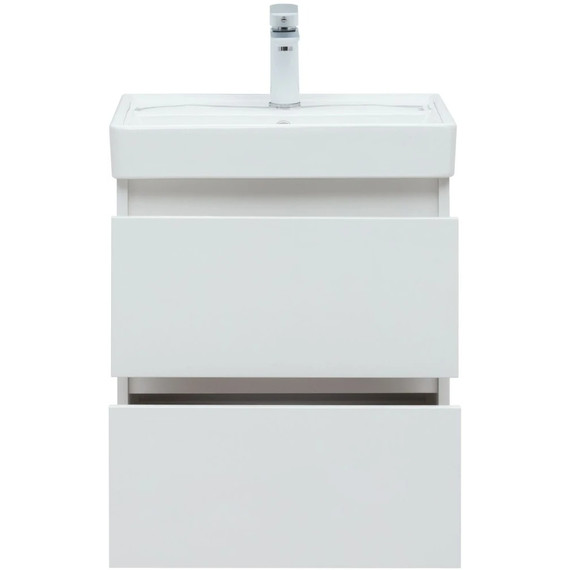 Тумба подвесная с раковиной Aquanet Вега 70 см 00308333, белый - фото 6