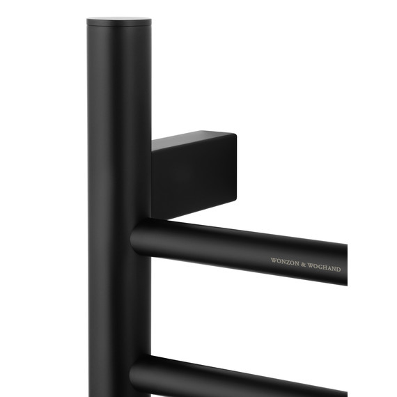 Полотенцесушитель электрический Wonzon & Woghand Bonn П9 218x800 мм WW-AL4092-MB, чёрный - фото 2