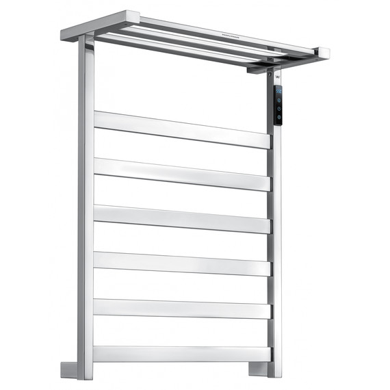 Полотенцесушитель электрический Wonzon & Woghand Frankfurt с полкой П7 450x640 мм WW-A1026-CR - фото 