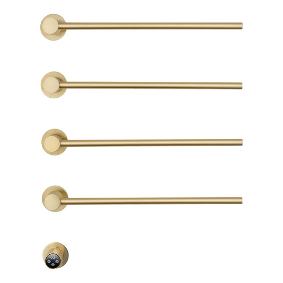 Полотенцесушитель электрический Wonzon & Woghand München П4 522x610 мм WW-A354-BG, золото - фото 2