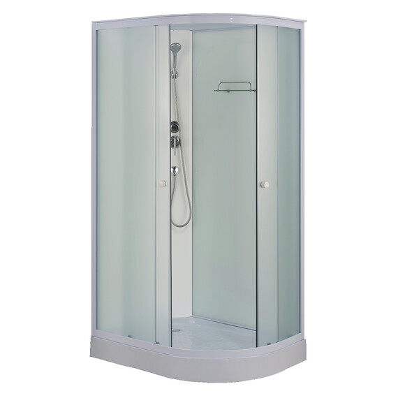 Душевая кабина Loranto 118x78 см CS-876ECTM/W-120 L, белый/матовое - фото 