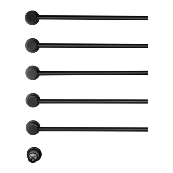 Полотенцесушитель электрический Wonzon & Woghand Hamburg П5 520x665 мм WW-AL315-MB, чёрный - фото 2