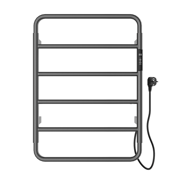 Полотенцесушитель электрический Wonzon & Woghand Wismar П6 450x640 мм WW-AL201-GM, темный графит - фото 