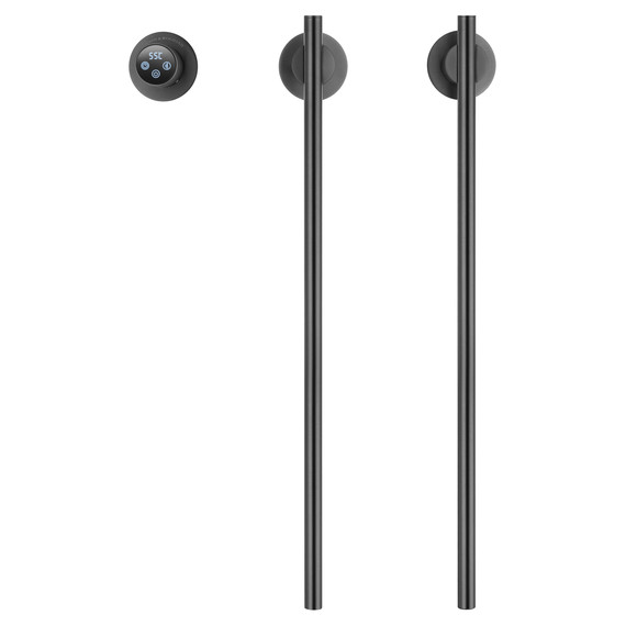 Полотенцесушитель электрический Wonzon & Woghand Dortmund П2 585x380 мм WW-A362-GM, темный графит - фото 2