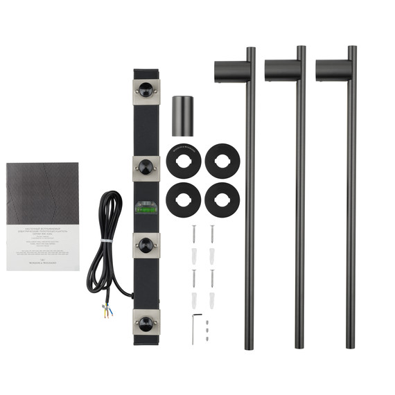 Полотенцесушитель электрический Wonzon & Woghand Dortmund П3 585x476 мм WW-A363-GM, темный графит - фото 5