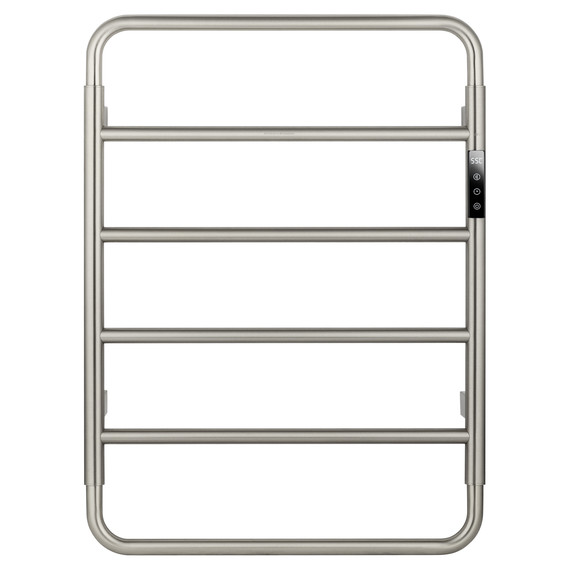Полотенцесушитель электрический Wonzon & Woghand Wismar П6 450x640 мм WW-AL201-BR, никель - фото 2