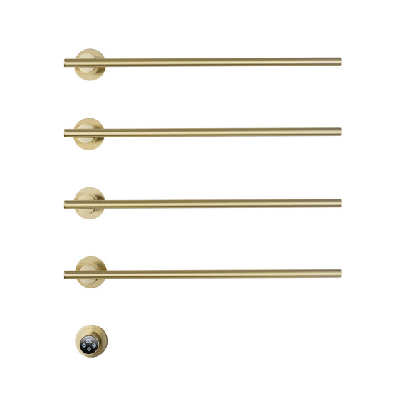 Полотенцесушитель электрический Wonzon & Woghand Dortmund П4 584x610 мм WW-A364-BG, золото - фото 2