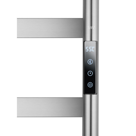 Полотенцесушитель электрический Wonzon & Woghand Düsseldorf П11 450x1620 мм WW-A204-BR, никель - фото 4