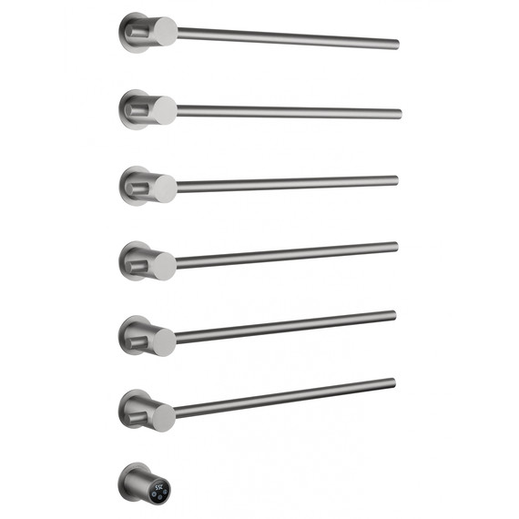 Полотенцесушитель электрический Wonzon & Woghand Baden П6 550x785 мм WW-AL366-BR, никель - фото 