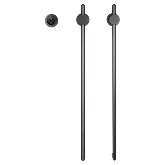 Полотенцесушитель электрический Wonzon & Woghand Leipzig П2 420x760 мм WW-AL3621-GM, темный графит - фото 2