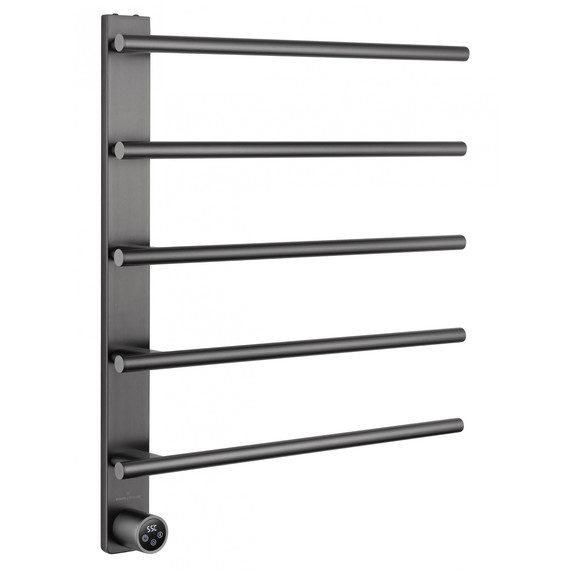 Полотенцесушитель электрический Wonzon & Woghand Nürnberg П5 520x627 мм WW-AL345-GM, темный графит - фото 