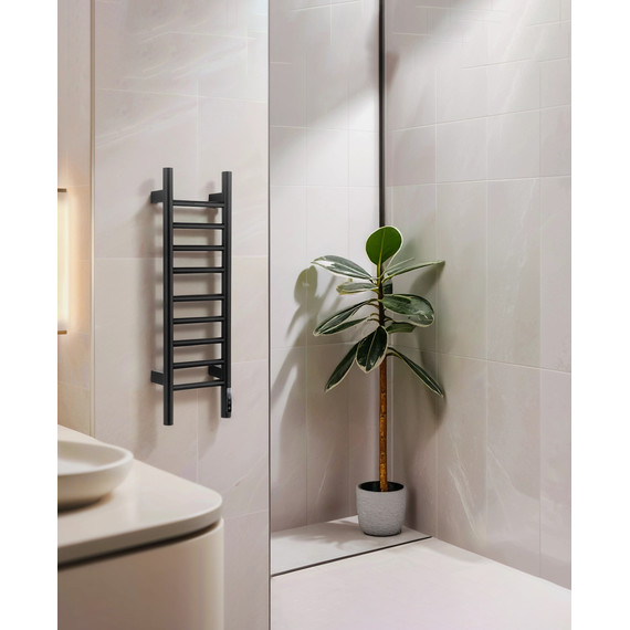 Полотенцесушитель электрический Wonzon & Woghand Bonn П9 218x800 мм WW-AL4092-GM, темный графит - фото 6