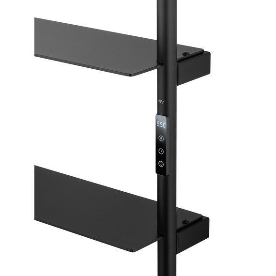 Полотенцесушитель электрический Wonzon & Woghand Düsseldorf П9 450x1620 мм WW-A205-MB, чёрный - фото 4