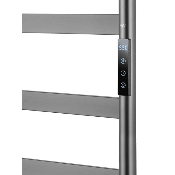Полотенцесушитель электрический Wonzon & Woghand Bremen П9 450x1800 мм WW-A207-GM, темный графит - фото 3