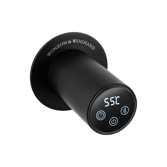 Полотенцесушитель электрический Wonzon & Woghand Baden П6 550x785 мм WW-AL366-MB, чёрный - фото 4