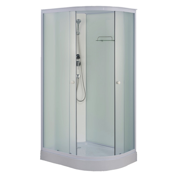 Душевая кабина Loranto 118x78 см CS-876ECTM/W-120 L, белый/матовое - фото 