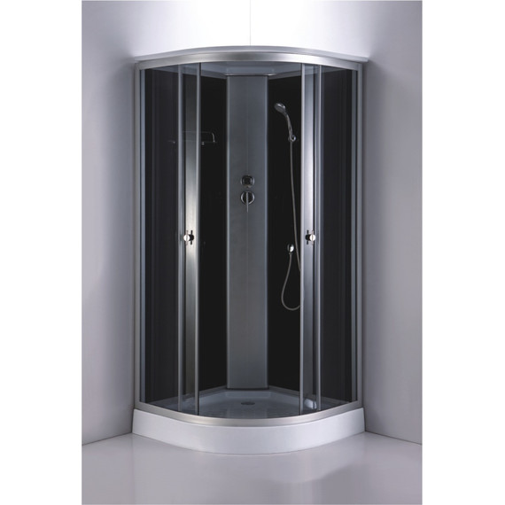 Душевая кабина Loranto 100x100 см CS-881EA13TM/B-100, хром/тонированное - фото 2