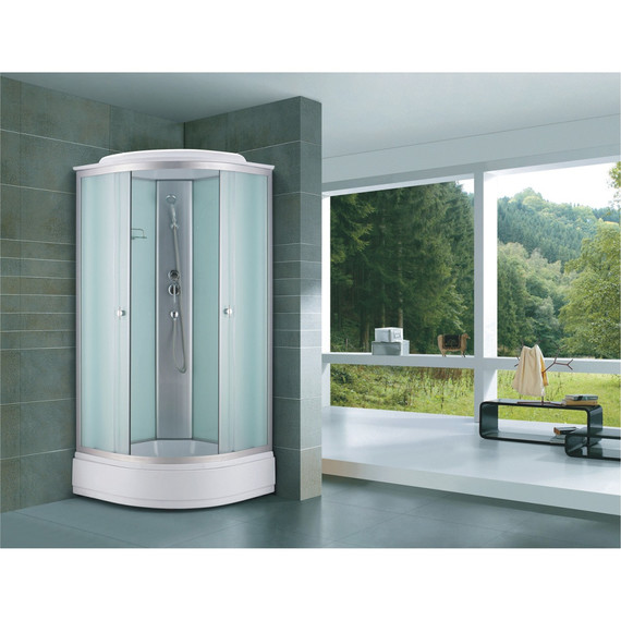 Душевая кабина Loranto 90x90 см CS-881EB26TM/W-90, хром/матовое - фото 2