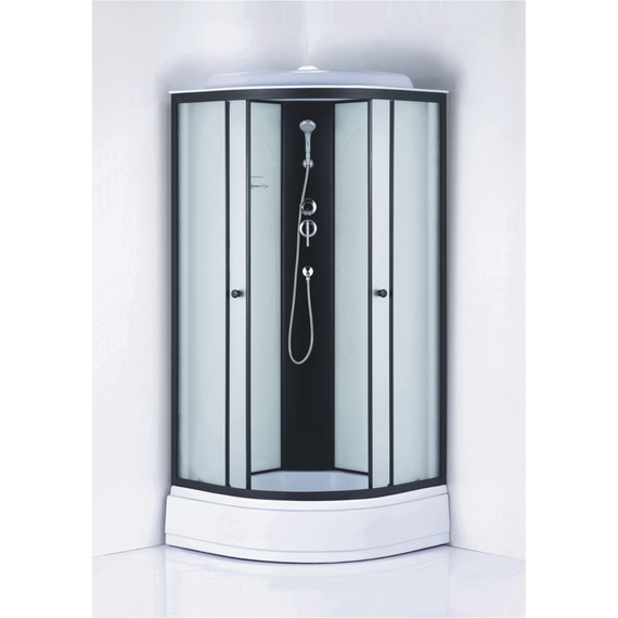 Душевая кабина Loranto 100x100 см CS-881EC26TM/W-100, чёрный/матовое - фото 2