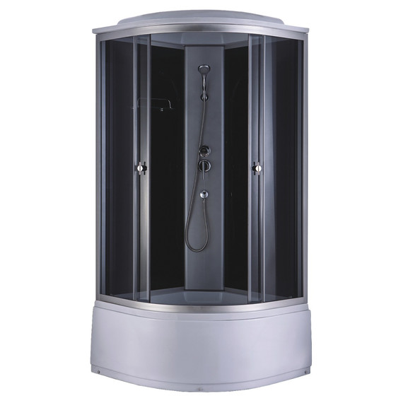Душевая кабина Loranto 90х90 см CS-888EATM/B-90, хром/тонированное - фото 