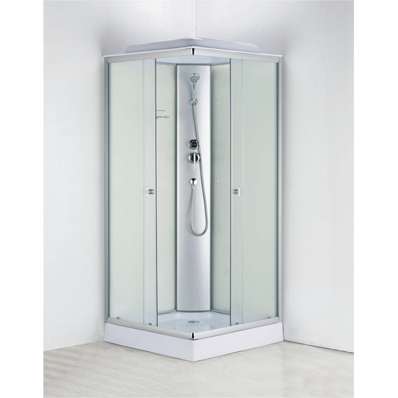 Душевая кабина Loranto 90х90 см CS-992EATM/W-90, хром/матовое - фото 2