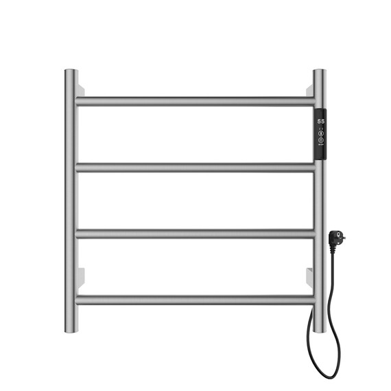 Полотенцесушитель электрический Wonzon & Woghand Bonn П4 450x474 мм WW-AL404-BR, никель - фото 