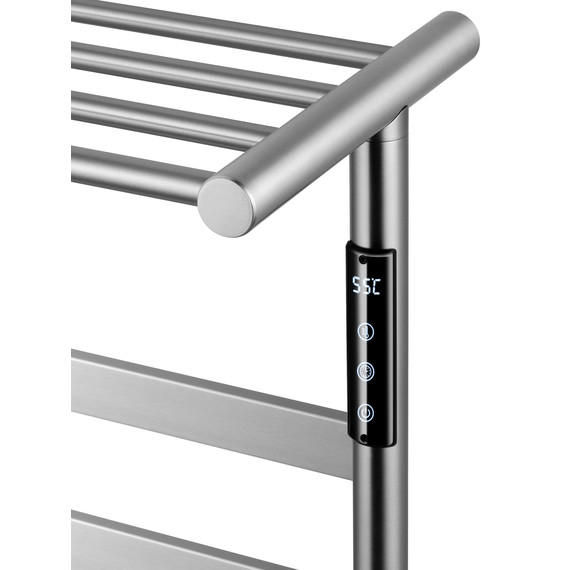 Полотенцесушитель электрический Wonzon & Woghand Essen с полкой П5 548x509,5 мм WW-A402-BR, никель - фото 3