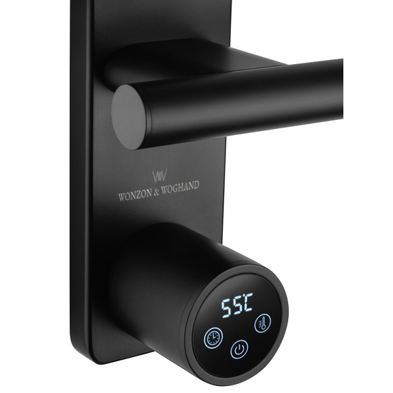 Полотенцесушитель электрический Wonzon & Woghand Nürnberg П5 520x627 мм WW-AL345-MB, чёрный - фото 4