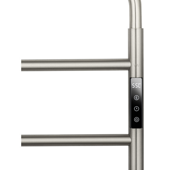 Полотенцесушитель электрический Wonzon & Woghand Wismar П6 450x640 мм WW-AL201-BR, никель - фото 3