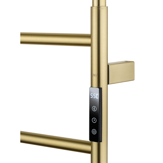 Полотенцесушитель электрический Wonzon & Woghand Wismar П7 450x904 мм WW-AL202-BG, золото - фото 4