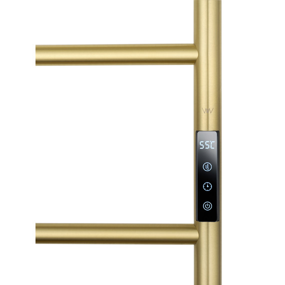 Полотенцесушитель электрический Wonzon & Woghand Wismar П7 450x904 мм WW-AL202-BG, золото - фото 3