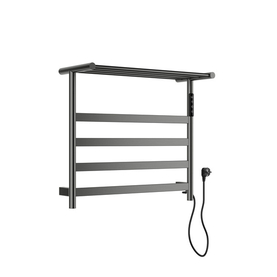 Полотенцесушитель электрический Wonzon & Woghand Essen с полкой П5 548x509,5 мм WW-A402-GM, темный графит - фото 