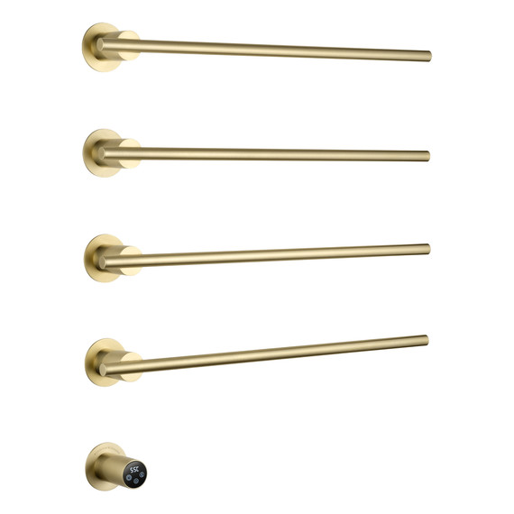 Полотенцесушитель электрический Wonzon & Woghand Dortmund П4 584x610 мм WW-A364-BG, золото - фото 