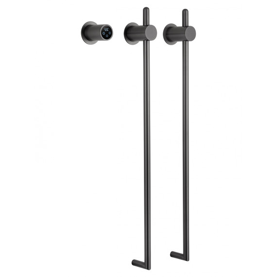 Полотенцесушитель электрический Wonzon & Woghand Leipzig П2 420x760 мм WW-AL3621-GM, темный графит - фото 