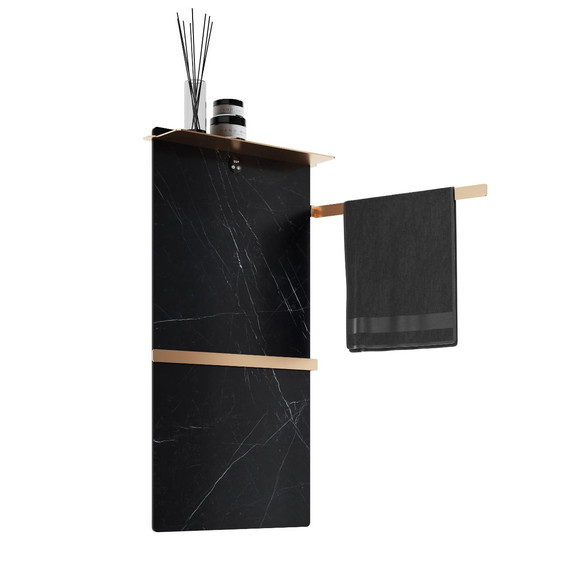 Полотенцесушитель электрический Wonzon & Woghand Stuttgart 430x806 мм WW-A504-BG, золото - фото 