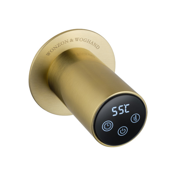 Полотенцесушитель электрический Wonzon & Woghand Leipzig П2 420x760 мм WW-AL3621-BG, золото - фото 4