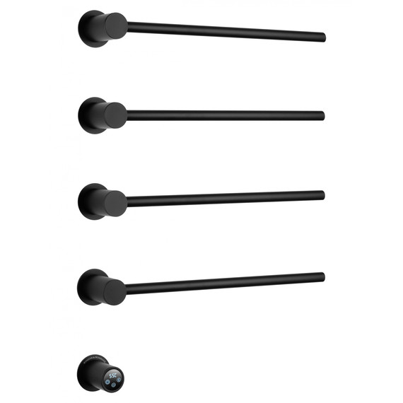 Полотенцесушитель электрический Wonzon & Woghand Hamburg П4 468x665 мм WW-AL314-MB, чёрный - фото 