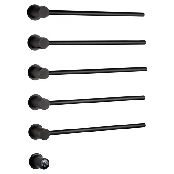 Полотенцесушитель электрический Wonzon & Woghand Hamburg П5 520x665 мм WW-AL315-MB, чёрный - фото 