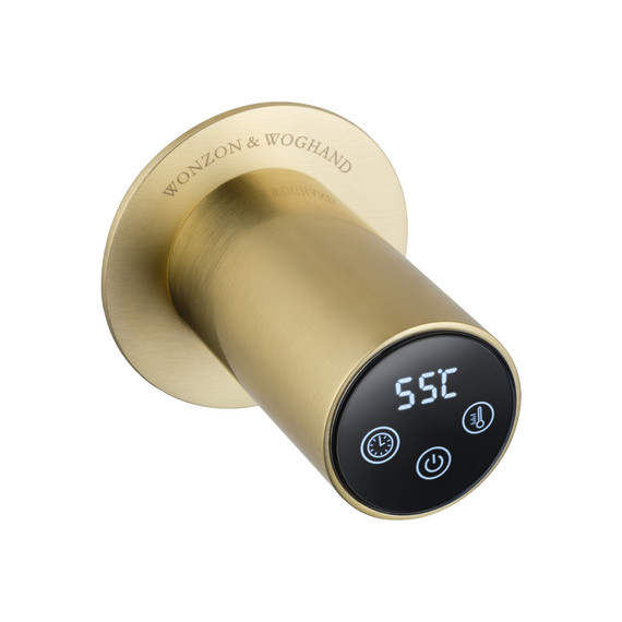 Полотенцесушитель электрический Wonzon & Woghand Dortmund П5 584x670 мм WW-A365-BG, золото - фото 4